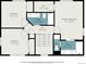 Second floor plan featuring three bedrooms, 2 bathrooms and a walk-in closet at 2791 S Bahama Ct, Aurora, CO 80013