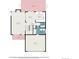 First floor plan featuring the living room, dining room, kitchen and garage at 2791 S Bahama Ct, Aurora, CO 80013