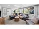 Comfortable living room featuring a large sectional sofa and bright natural light at 2717 S Steele St, Denver, CO 80210