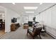 Cozy living room with skylights, comfortable seating, and a modern aesthetic at 2717 S Steele St, Denver, CO 80210