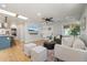 Comfortable living room with hardwood floors, neutral tones, and modern furnishings at 2577 Depew St, Edgewater, CO 80214