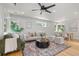 Bright living room with stylish decor, hardwood floors, and an open floor plan at 2577 Depew St, Edgewater, CO 80214
