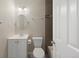 Updated bathroom featuring a modern vanity, toilet, and tiled shower/tub combo at 12501 Randolph Pl, Denver, CO 80239