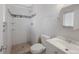 Stylish bathroom with tiled shower, updated fixtures, and modern vanity at 12501 Randolph Pl, Denver, CO 80239
