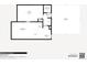 Floor plan showing dimensions for the kitchen, bathroom, and living room at 2980 S Parker Ct, Aurora, CO 80014