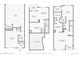 All floor plans featuring garage, living room, kitchen, primary bedroom with bathroom and walk-in closet for an overview at 10311 Belvedere Ln, Lone Tree, CO 80124