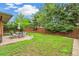 Well-maintained backyard with mature trees, offering shade and privacy for outdoor enjoyment at 1060 S Harrison St, Denver, CO 80209