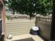 A private patio area enclosed by a fence, perfect for relaxing or entertaining outdoors at 569 Alton Way # E, Denver, CO 80230
