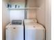 Laundry area featuring a modern washing machine and dryer at 804 Summer Hawk Dr # 3202, Longmont, CO 80504