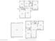 This floor plan shows the layout of the home's first floor and basement, including the kitchen, living room, and bedrooms at 5721 Everett St, Arvada, CO 80002
