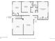 Floor plan of the first floor of the home featuring kitchen, living room, and bedrooms at 5721 Everett St, Arvada, CO 80002