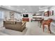 Finished basement featuring a comfortable seating area, game table and entertainment center at 1011 S Valentia St # 30, Denver, CO 80247