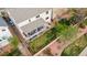 Aerial view of home with large backyard, covered patio, and mature landscaping at 5745 S Andes St, Aurora, CO 80015
