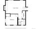 Downstairs floor plan featuring a Gathering room, laundry area, bath, and bedroom at 308 Baron Ave, Lafayette, CO 80026