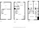 Three-story floorplans including basement, main floor with living area, and upstairs with bedrooms at 13003 W 20Th Ave, Golden, CO 80401