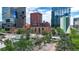 Aerial view of building and surrounding cityscape at 1800 Lawrence St # 505, Denver, CO 80202