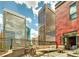 Large rooftop deck offering city views and seating area at 1800 Lawrence St # 505, Denver, CO 80202