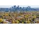 City view highlighting the vibrant skyline and tree-lined streets at 4395 Zuni St, Denver, CO 80211