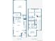 Detailed two-story floor plan showcasing the layout with primary bedroom, living areas, and a 2-car garage at 24126 E 53Rd Dr, Aurora, CO 80019