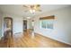 Bright living room featuring hardwood floors, natural light, and an open layout at 3620 N Saint Paul St, Denver, CO 80205