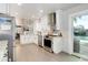 Bright kitchen with stainless appliances, white cabinets, and tile backsplash at 5332 W Roxbury Pl, Littleton, CO 80128