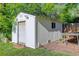 Backyard storage shed offers a practical solution for housing tools and equipment, keeping the outdoor space tidy at 5332 W Roxbury Pl, Littleton, CO 80128