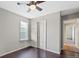 Simple bedroom with wood flooring and closet at 26994 E Indore Ave, Aurora, CO 80016