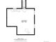 Floor plan highlighting the dimensions of the basement at 2664 Dahlia St, Denver, CO 80207
