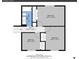 Floorplan highlighting three bedrooms, a bathroom, and a hallway on the upper level of the house at 4924 S Flower Way, Littleton, CO 80123