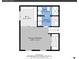 Upstairs floorplan with the primary bedroom, walk-in closet, bathroom, and laundry room at 4924 S Flower Way, Littleton, CO 80123
