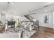 Bright living room with hardwood floors and a comfortable sofa at 163 S Harrison St, Denver, CO 80209