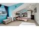 Upstairs bedroom with bunk bed and sitting area at 10395 Red Mountain E, Littleton, CO 80127
