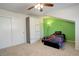 Bedroom with a ceiling fan and large closet space at 10395 Red Mountain E, Littleton, CO 80127