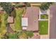 Overhead view of house, yard, and detached shed at 5576 E Lehigh Ave, Denver, CO 80237