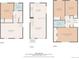 Floorplan of home layout, depicting the location of bedrooms, bathrooms, kitchen, and living room at 9605 W David Ave, Littleton, CO 80128