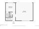 Simplified floor plan featuring bedroom, bathroom, and garage layouts at 25 S Washington St # 2, Denver, CO 80209