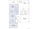Layout of first floor featuring kitchen, living room, dining room, porch, and attached garage at 14553 Hudson Way, Thornton, CO 80602