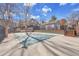 Community pool is covered, set against a backdrop of townhomes, promising summer fun at 17478 E Rice Cir # D, Aurora, CO 80015