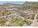 Aerial view of a charming neighborhood property close to downtown, with a yellow property outline at 1914 Washington Ave, Golden, CO 80401