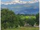 Stunning mountain views from a lush, green property, perfect for nature lovers at 938 Hearteye Trl, Lafayette, CO 80026