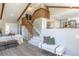 Spacious living room with a staircase, neutral decor, and an open layout at 5195 Allison St, Arvada, CO 80002