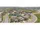 Aerial view of a neighborhood with modern homes and well-maintained streets at 9340 Mount Jackson St, Littleton, CO 80125