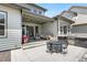 Outdoor patio with grill area and dining table at 9340 Mount Jackson St, Littleton, CO 80125