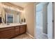 Bathroom with a shower/tub combination and double sinks at 13987 Lexington Dr, Parker, CO 80134