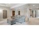 Finished basement with comfy couch and plenty of space at 7260 Fallon Cir, Castle Rock, CO 80104