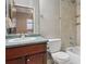 Basement bathroom with tub and shower at 7260 Fallon Cir, Castle Rock, CO 80104