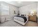 This is a comfy bedroom with lots of natural light at 8890 S Quatar Ct, Aurora, CO 80016