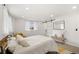 Bedroom with queen bed and barn door at 190 W 1St Ave, Broomfield, CO 80020