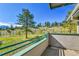 Balcony view of a mountain landscape with trees and clear skies at 31819 Rocky Village Dr # 418, Evergreen, CO 80439