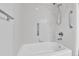 Bright shower featuring chrome fixtures and grab bars at 31819 Rocky Village Dr # 418, Evergreen, CO 80439